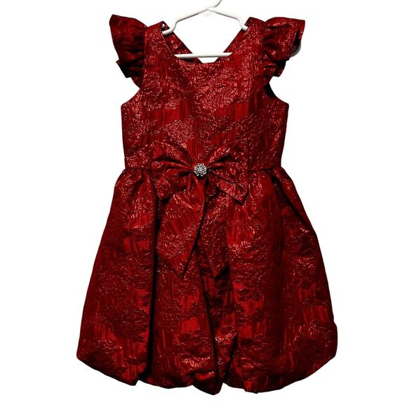 Rare Editions Floral Holiday Dress Size 4T - Picture 1 of 7